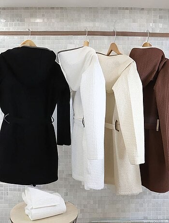 Peignoir enfant mixte en coton nid d'abeille JADOU