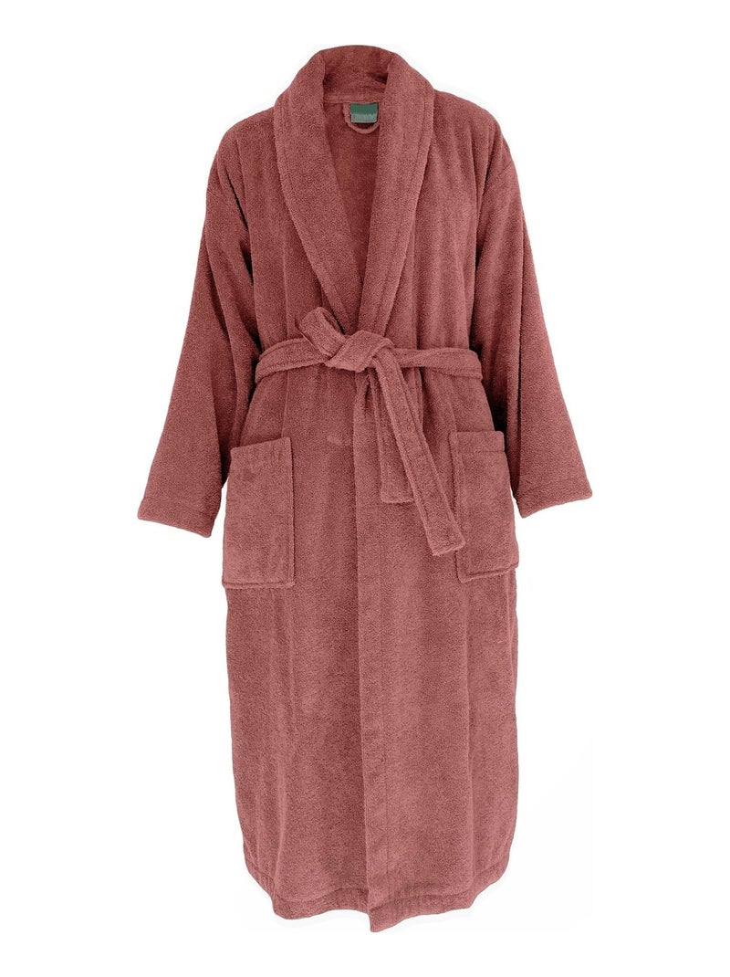 Peignoir éponge coton NAIA Rose pâle - Kiabi