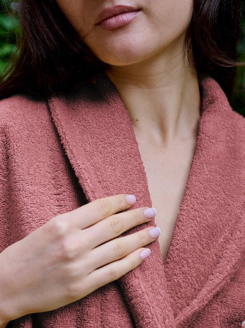 Peignoir éponge coton NAIA - Kiabi