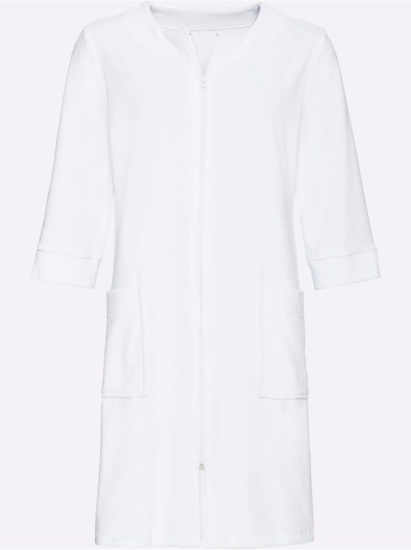 Peignoir éponge Légère - Taille Standard - Witt Blanc - Kiabi