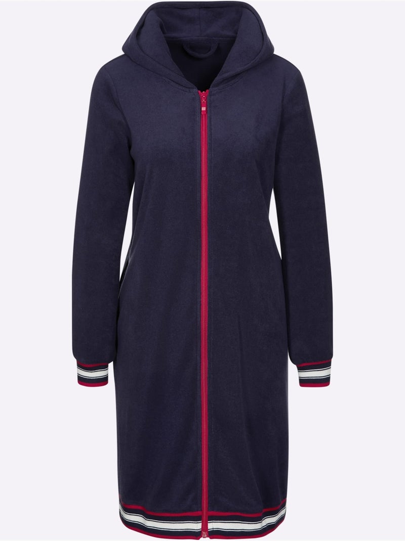 Peignoir éponge Légère - Taille Standard - Witt Bleu nuit - Kiabi