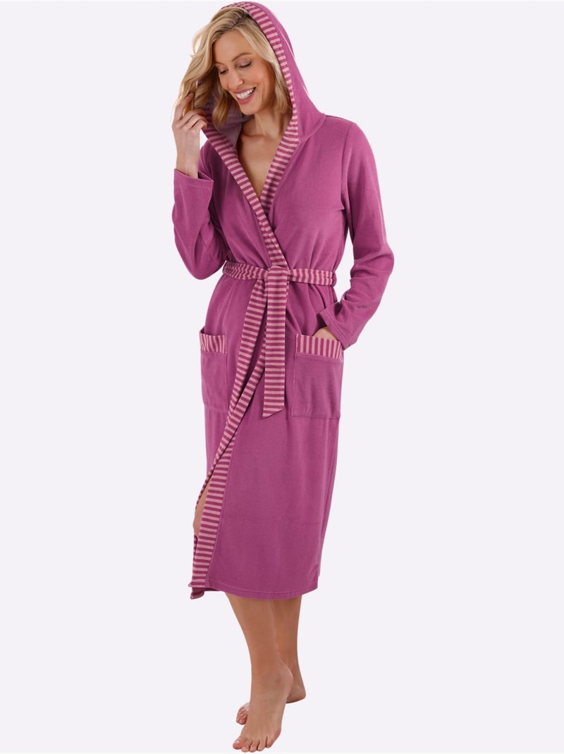 Peignoir éponge Légère - Taille Standard - Witt Bruyère/Menthe - Kiabi