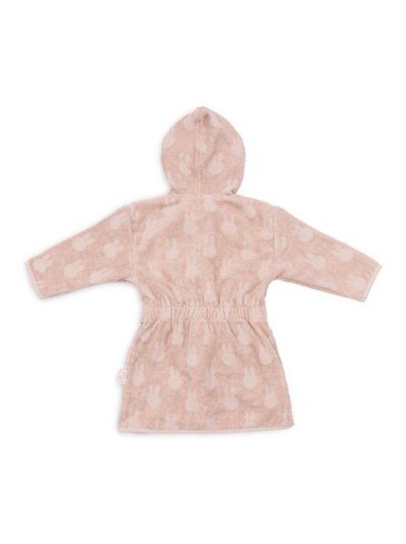 Peignoir éponge Miffy Jacquard en coton Jollein Rose - Kiabi