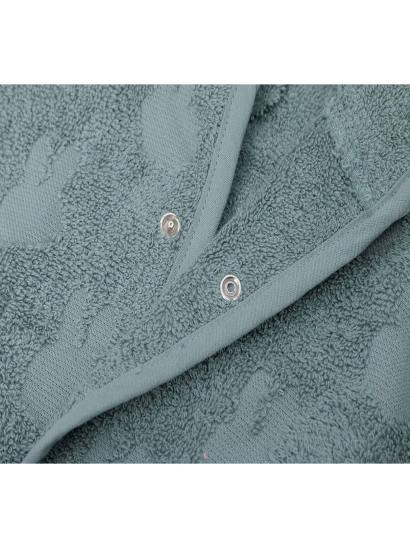 Peignoir éponge Mify Jacquard en coton Jollein Vert - Kiabi