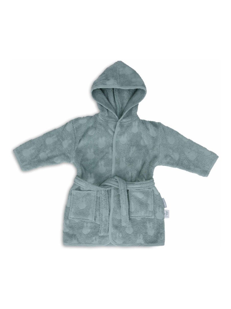 Peignoir éponge Mify Jacquard en coton Vert - Kiabi