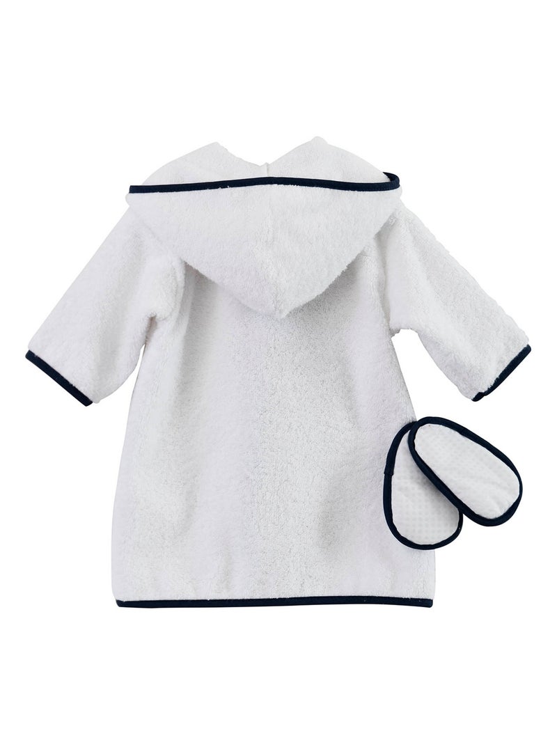 PEIGNOIR ET MULES BEBE ALICAN Blanc - Kiabi