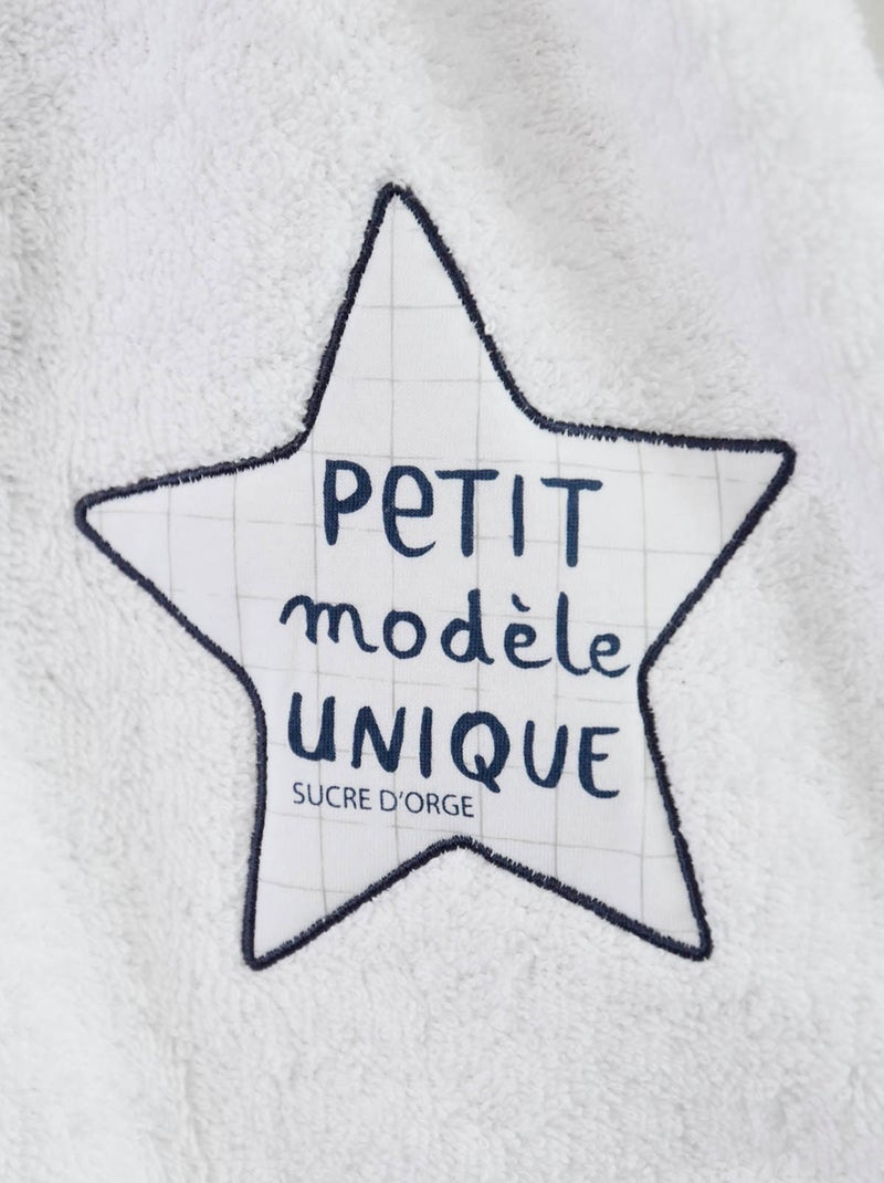 PEIGNOIR ET MULES BEBE ALICAN Blanc - Kiabi