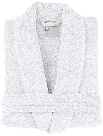 Peignoir femme 100% coton blanc