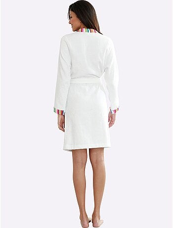 Peignoir finitions très contrastées - taille standard - moda vilona