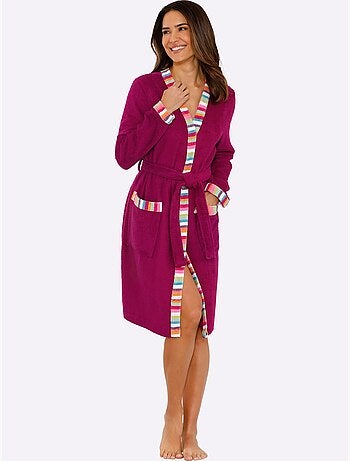 Peignoir finitions très contrastées - taille standard - moda vilona