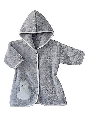 PEIGNOIR GRIS MODELE BAAKIR