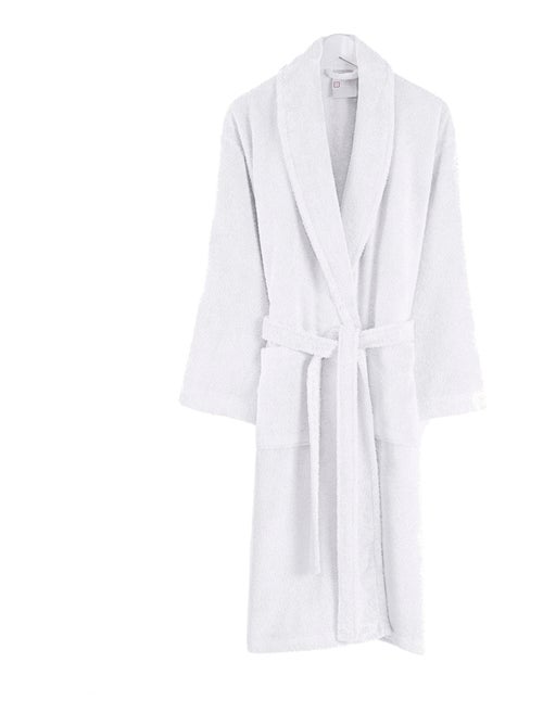 Peignoir homme 100% coton blanc - Kiabi