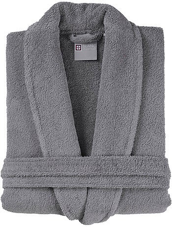Peignoir homme 100% coton gris