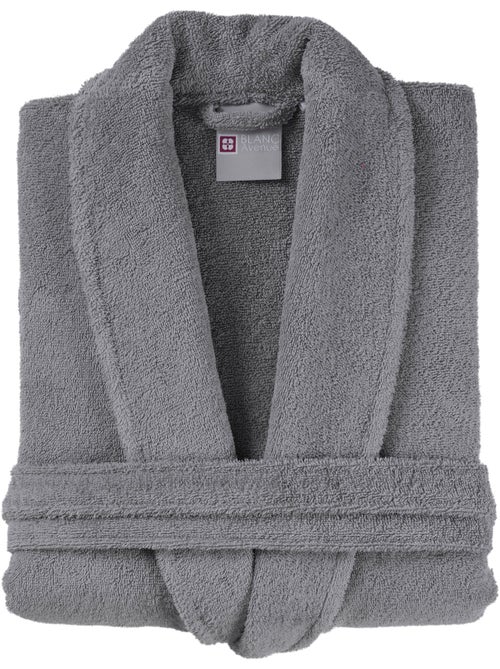 Peignoir homme 100% coton gris - Kiabi