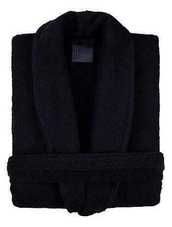 Peignoir homme 100% coton noir