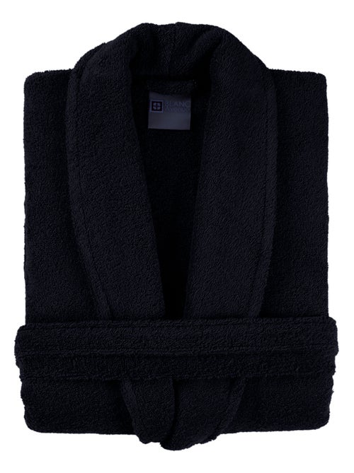 Peignoir homme 100% coton noir - Kiabi