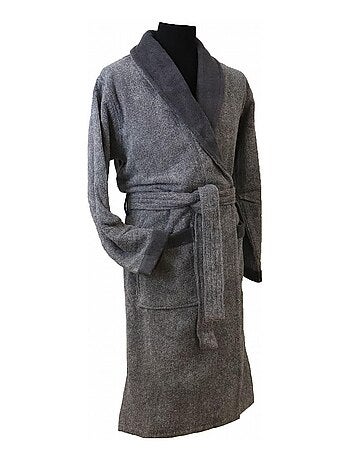 Peignoir homme en coton éponge BICOLORE