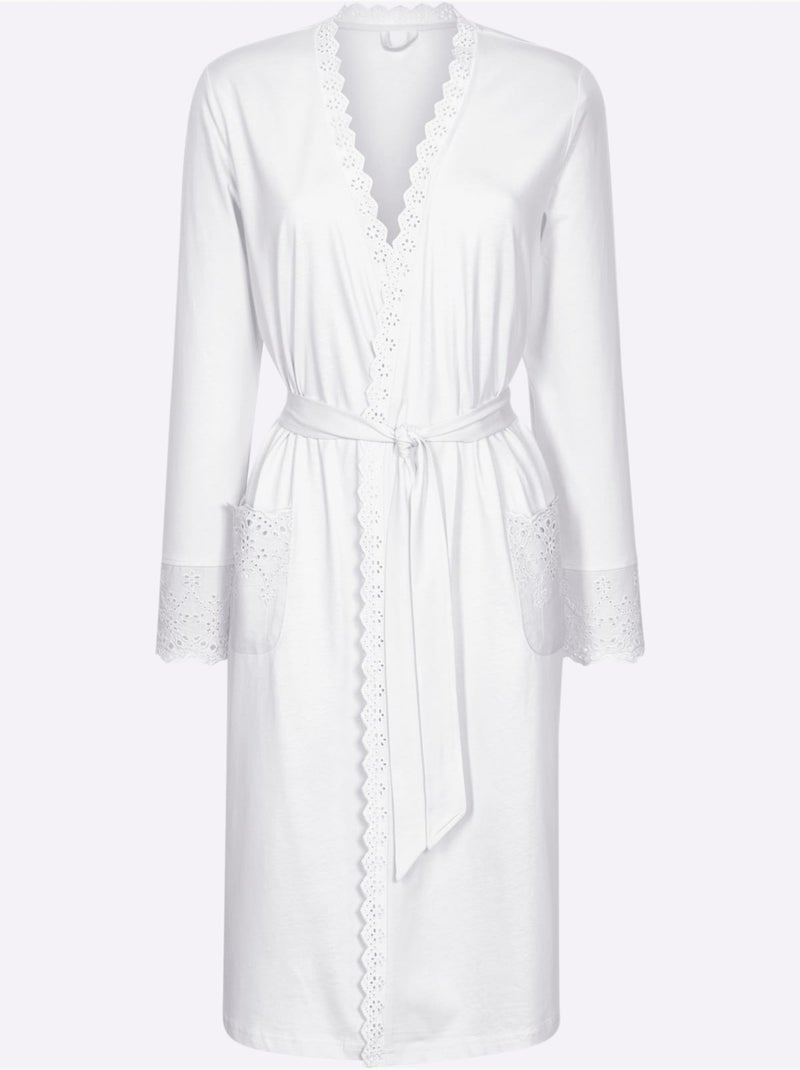 Peignoir Jersey Fin - Taille Standard - Witt Blanc - Kiabi