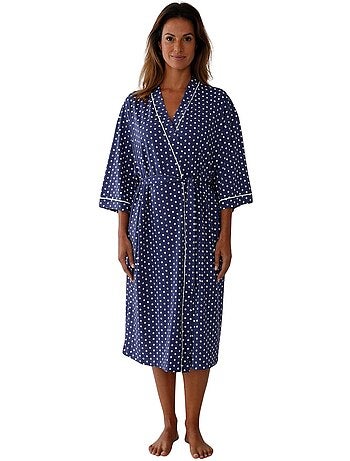 Peignoir kimono maille coton - DAXON