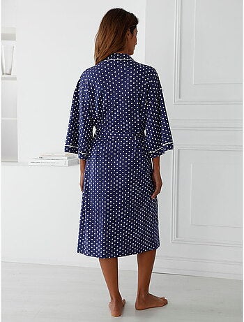 Peignoir kimono maille coton - DAXON