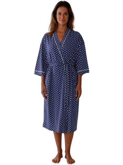 Peignoir kimono maille coton - DAXON - Kiabi