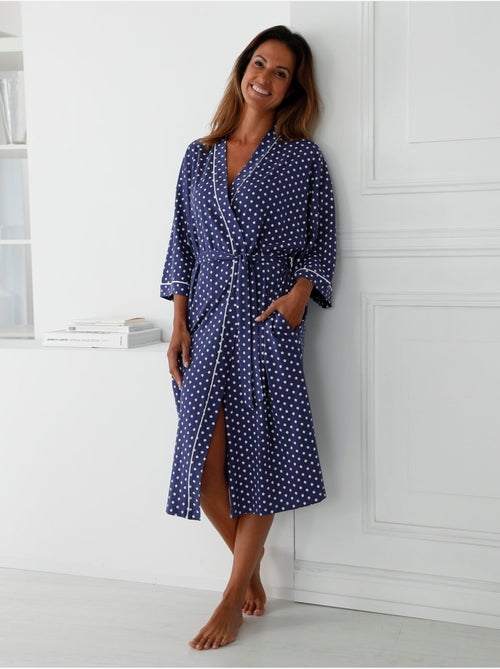 Peignoir kimono maille coton - DAXON - Kiabi