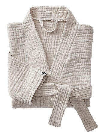 Peignoir kimono mixte en gaze de coton Gaia