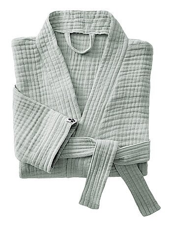 Peignoir kimono mixte en gaze de coton Gaia