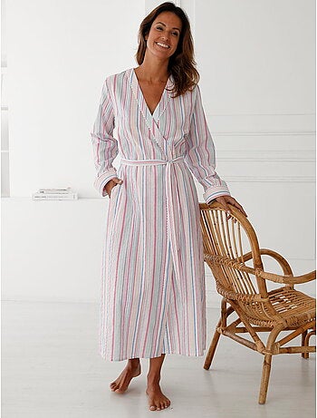 Peignoir kimono seersucker - DAXON