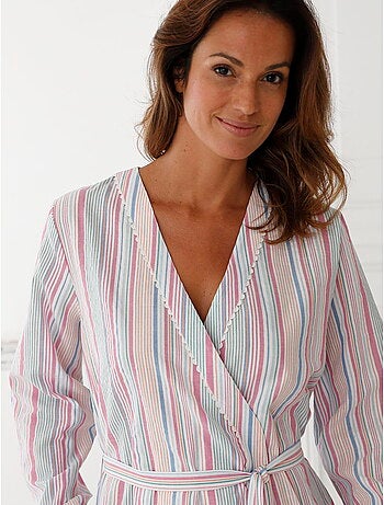 Peignoir kimono seersucker - DAXON