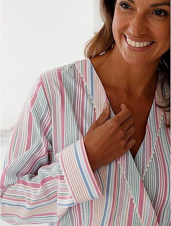 Peignoir kimono seersucker - DAXON