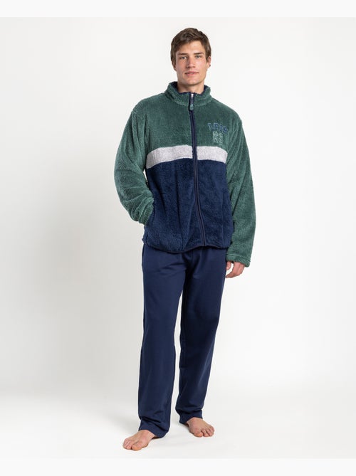 Peignoir LOIS pour homme, manches longues, style preppy, chaud - Kiabi