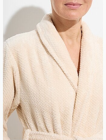 Peignoir long en polaire fantaisie - AFIBEL