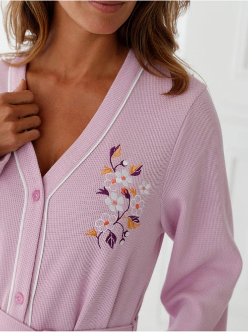Peignoir maille nid d'abeille - DAXON - Kiabi