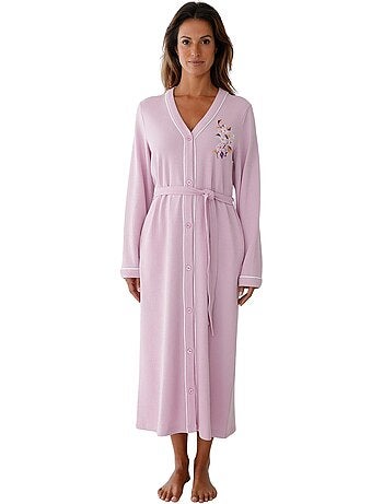 Peignoir maille nid d'abeille