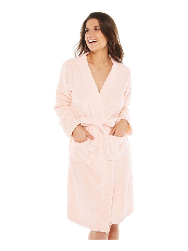 Peignoir maille polaire CALIENTE - Pomm'Poire Beige - Kiabi