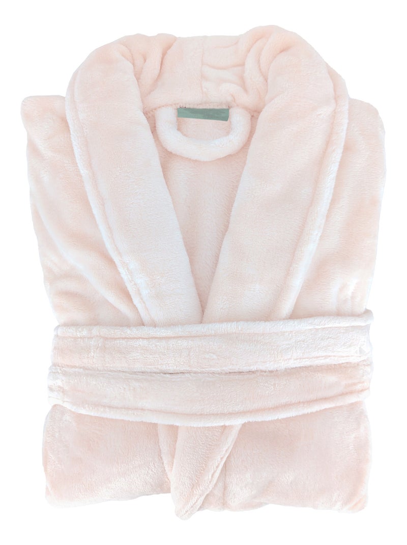 Peignoir micro fourrure polyester DORIS Beige argile - Kiabi