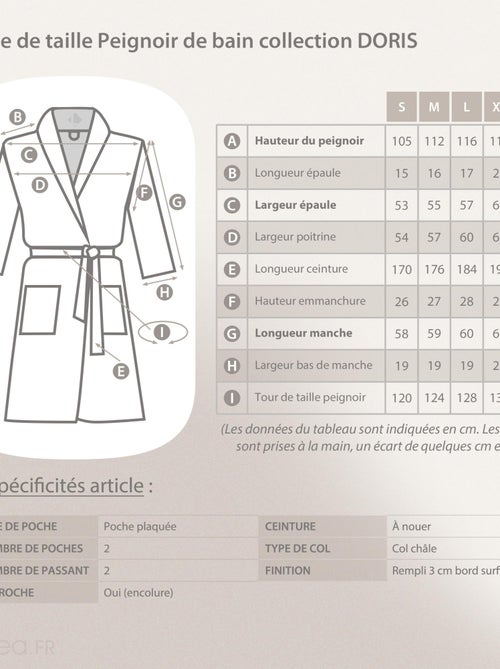 Peignoir micro fourrure polyester DORIS - Kiabi