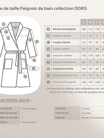 Peignoir micro fourrure polyester DORIS