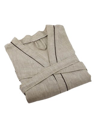 Peignoir mixte 100% lin  naturel Allure