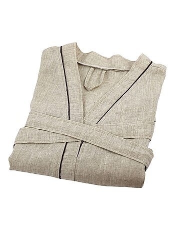 Peignoir mixte 100% lin naturel Allure