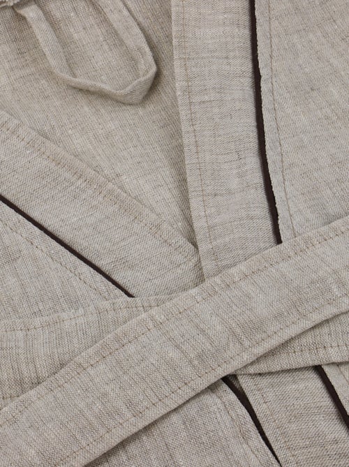 Peignoir mixte 100% lin naturel Allure - Kiabi Peignoir mixte 100% lin naturel Allure - Kiabi