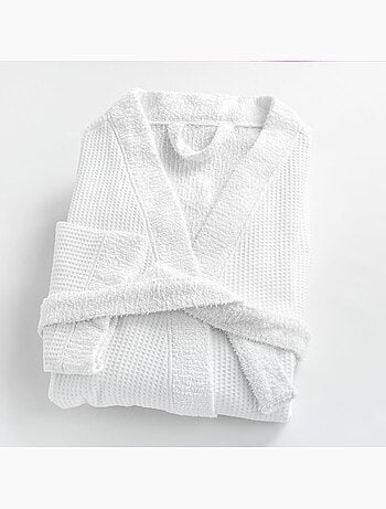 Peignoir mixte coton 57 fils double face nid d'éponge SUAVE