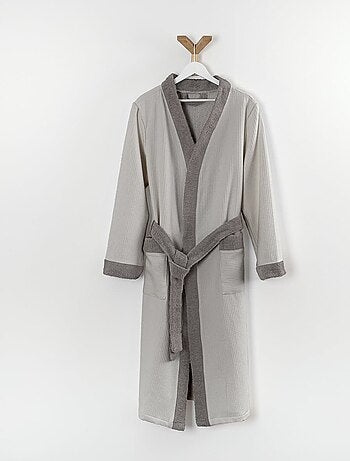 Peignoir mixte coton 57 fils double face nid d'éponge SUAVE