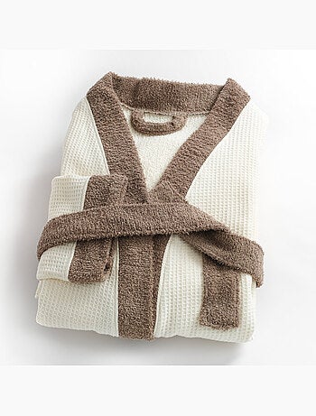 Peignoir mixte coton 57 fils double face nid d'éponge SUAVE