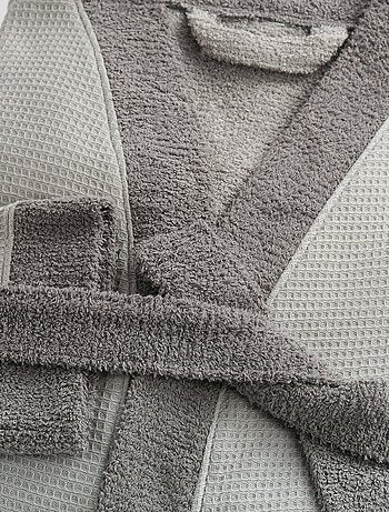 Peignoir mixte coton 57 fils double face nid d'éponge SUAVE