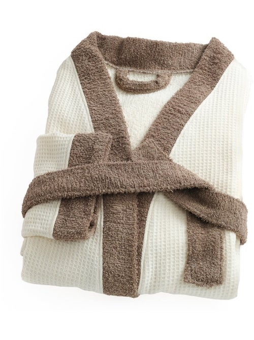 Peignoir mixte coton 57 fils double face  nid d'éponge SUAVE - Kiabi