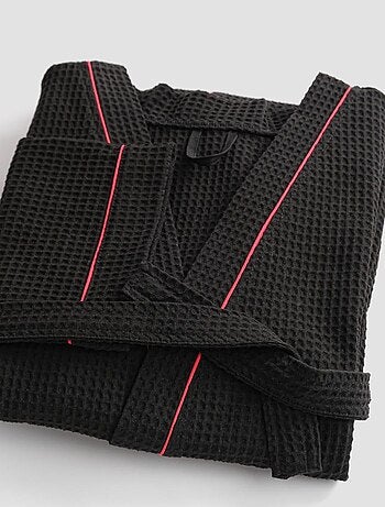 Peignoir mixte coton 57 fils nid d'abeille KIMONO