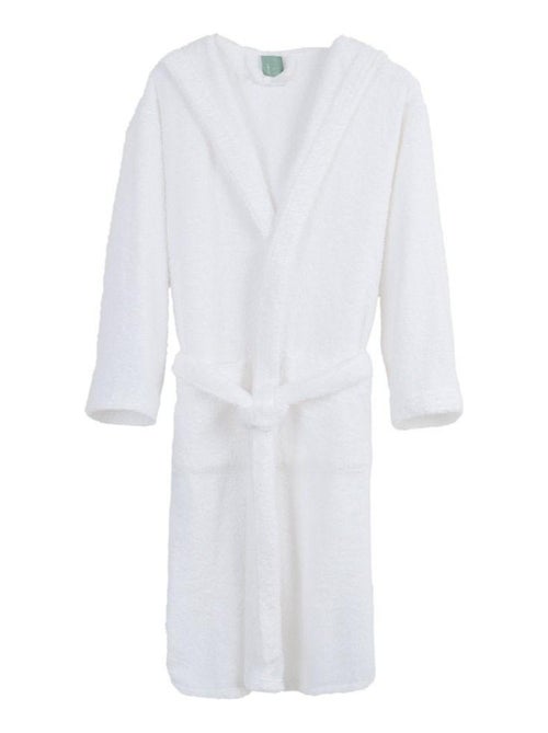Peignoir mixte coton bouclette à capuche Cocooning - Kiabi