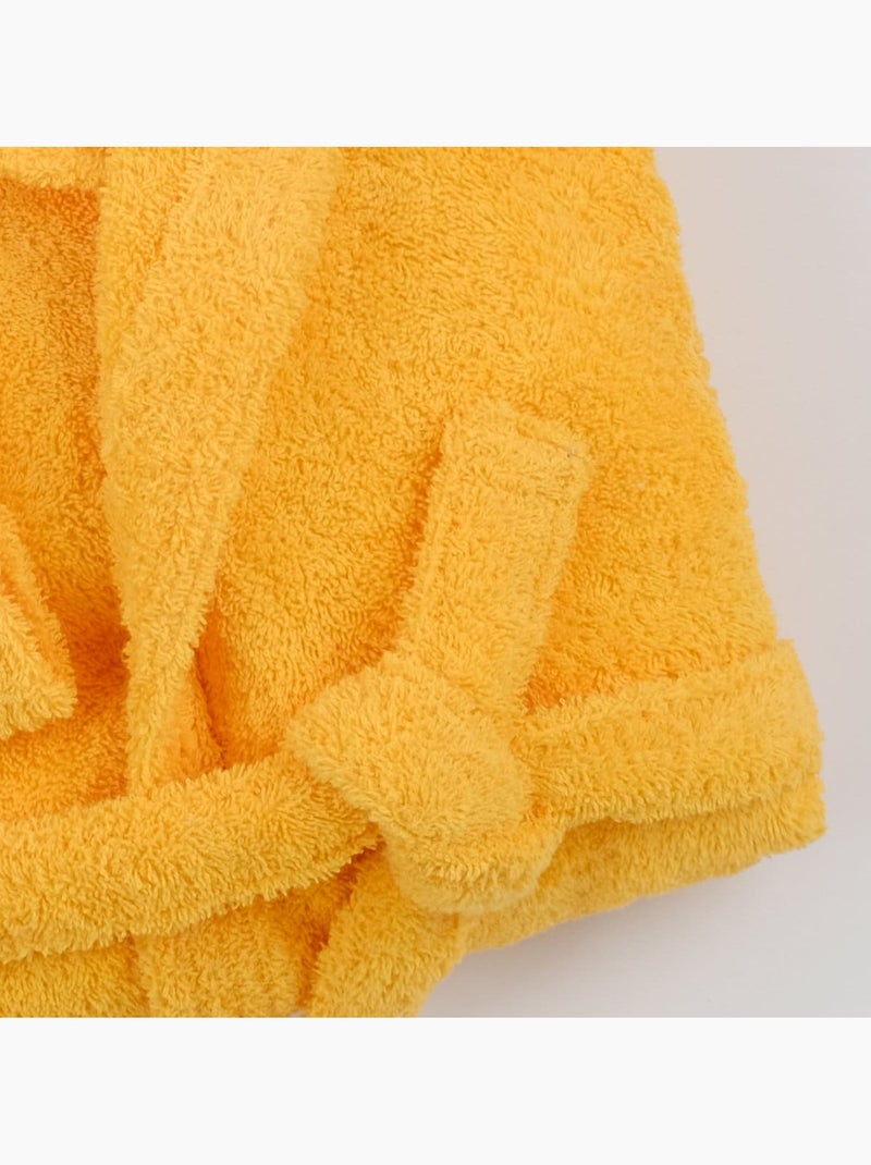 Peignoir mixte coton bouclette à capuche Cocooning Blanc - Kiabi